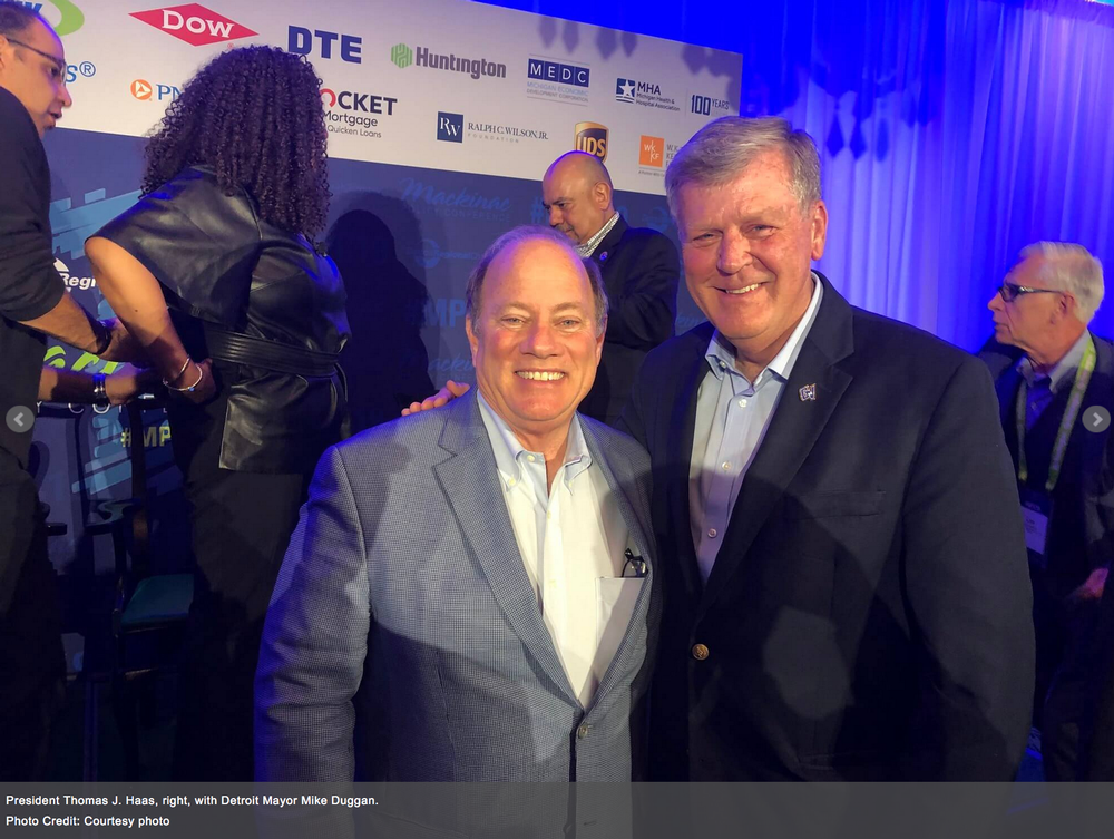 President Haas attends Mackinac Policy Conference